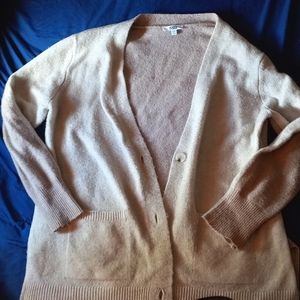 Cardigan brand name: BB DAKOTA Steve madden XXL Color: Tan/Cream